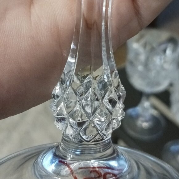 Set of 4 CRISTAL D'ARQUES-DURAND Palais Wine Glasses 6” - Picture 4 of 6